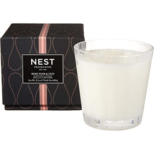 Velón de 3 Mechas - Rose Noir & Oud