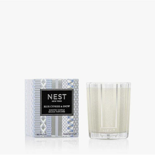 Vela Votiva - Blue Cypress & Snow